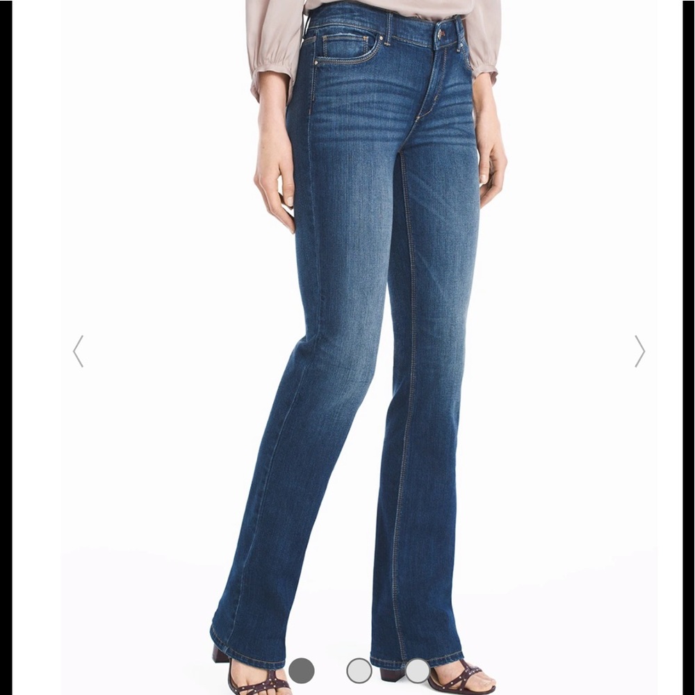 White House Black Market Women's Medium Blue Bootcut Jeans